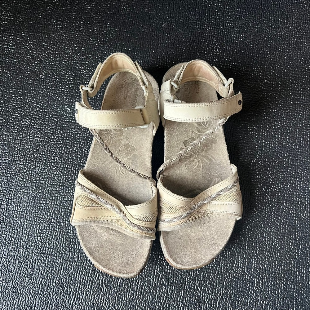 Merrell Violotta Women 8 Leather Athletic Sandals Sports Gorpcore Walking Trail - Picture 2 of 9